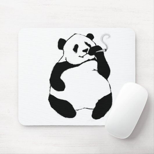 Raucher-Panda Mousepad (Mit Mouse)