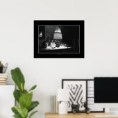 RAUCHER (schwarzer Hintergrund) Poster (Heimbüro)