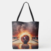Raucher-Striker-Bowlingball große Schultertasche Tasche (Rückseite)