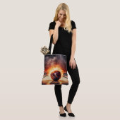Raucher-Striker-Bowlingball große Schultertasche Tasche (Am Model)