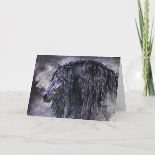 Raucher- und Ebony-Grußkarte Karte (Vorderseite)