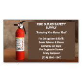 Raucher- und Feuerlöschgerät Magnetische Visitenkarte (Vorderseite)