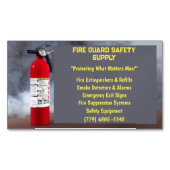 Raucher- und Feuerlöschgerät Magnetische Visitenkarte (Vorderseite)