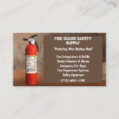 Raucher- und Feuerlöschgerät Visitenkarte (Vorderseite)