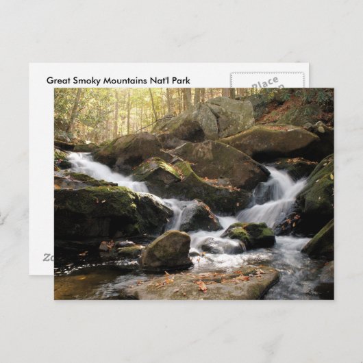 Raucher-Wasserfall II Postkarte (Vorne/Hinten)