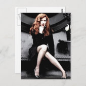 Raucherdame Postkarte (Vorne/Hinten)