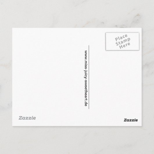 Raucherdame Postkarte (Rückseite)