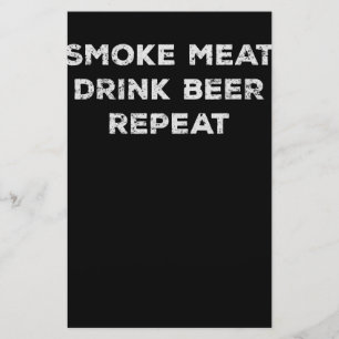 Räucherfleisch - Bieraufstrich Funny GRILLEN Lov Briefpapier