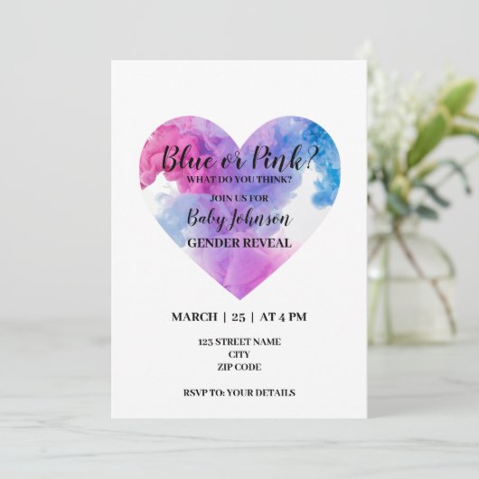 Rauchergeflecht Einladung (Stehend Vorderseite)