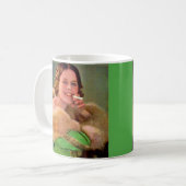 Raucherin der 30er Jahre Kaffeetasse (Vorderseite Links)
