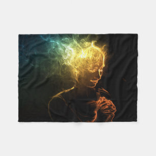 Raucherin Fleecedecke