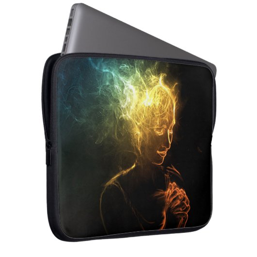 Raucherin Laptopschutzhülle (Vorne Rechts)