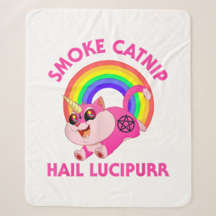 Räucherkatze Hail Lucipurr, Funny Satan Cat Unicor Sherpadecke
