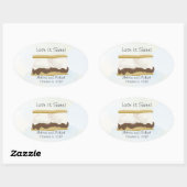 Räucherliche Liebe ist süß Ovaler Aufkleber (Blatt)