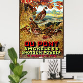 Räucherloses Shotgun Powder Ad 1913 Poster (Heimbüro)