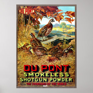 Räucherloses Shotgun Powder Ad 1913 Poster