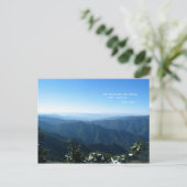 Räuchermädchen mit Schnee: Die Mtns rufen.. John M Postkarte (Stehend Vorderseite)