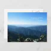 Räuchermädchen mit Schnee: Die Mtns rufen.. John M Postkarte (Vorne/Hinten)