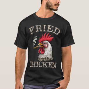 Räucherndes Huhn Grafische Weed Men Frauen T-Shirt