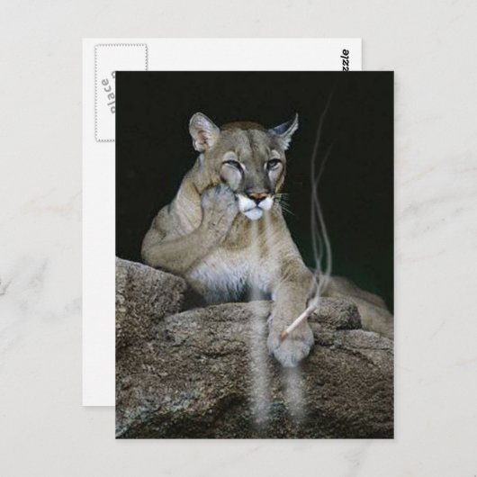 Raucherpumpe Postkarte (Vorne/Hinten)