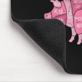 Räucherter Schweinegrill Bacon Lover Funny Grillen Mousepad (Ecke)