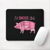 Räucherter Schweinegrill Bacon Lover Funny Grillen Mousepad (Mit Mouse)
