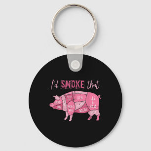 Räucherter Schweinegrill Bacon Lover Funny Grillen Schlüsselanhänger