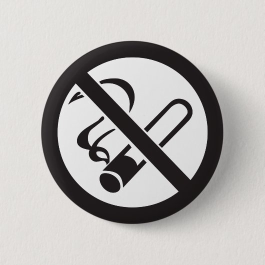 Raucherverbotssymbol Button (Vorderseite)