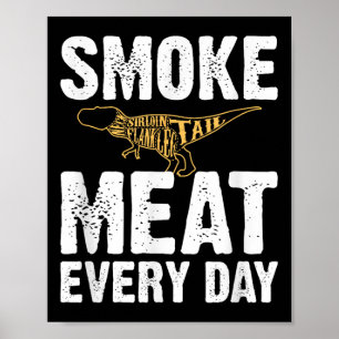 Rauchfleisch Alltag Grillen Grillen Grill Maste Poster
