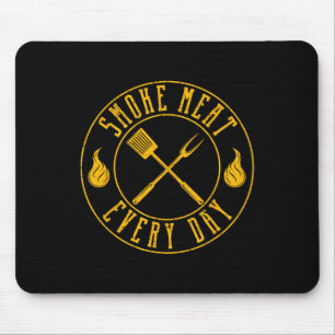 Rauchfleisch jeden Tag Funny Grillen Smoker Grille Mousepad