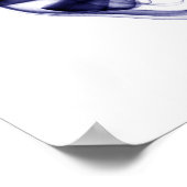 Rauchfotografie - Blaues Poster (Ecke)