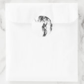 Rauchfotografie - Schwarze Aufkleber (Tasche)