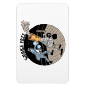 rauchfrei. Kicken Hintern! Magnet (Vertikal)