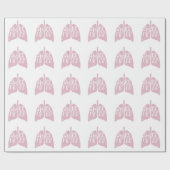 Rauchfreie gesunde Lungen Geschenkpapier (Flach)