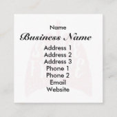 Rauchfreie gesunde Lungen Quadratische Visitenkarte (Rückseite)