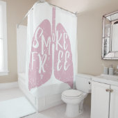 Rauchfreie Lungen Duschvorhang (Beispiel)