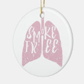 Rauchfreie Lungen Keramik Ornament (Links)