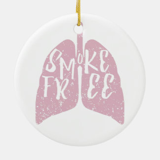 Rauchfreie Lungen Keramik Ornament