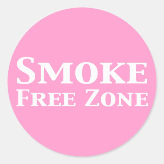 Rauchfreie Zone - Geschenke Runder Aufkleber (Vorderseite)