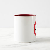 Rauchfreier Kaffee Zweifarbige Tasse (Mittel)