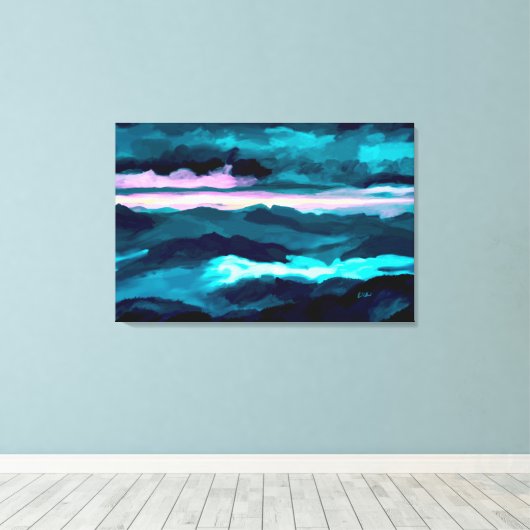 Rauchgebirge Leinwanddruck (Insitu (Holzboden))