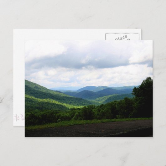 Rauchgebirge Postkarte (Vorne/Hinten)