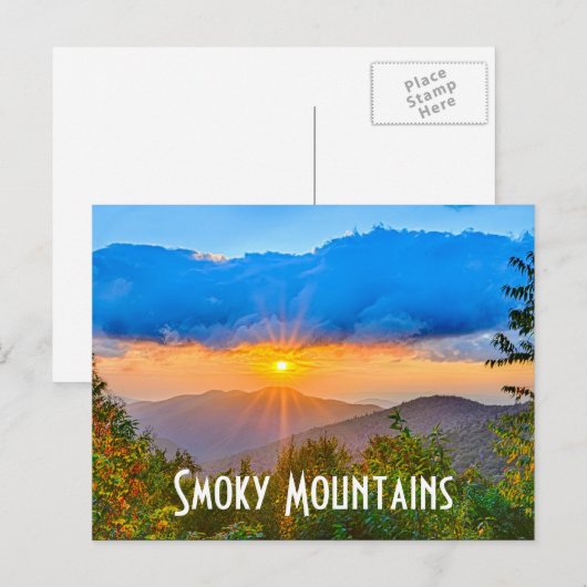 Rauchgebirge Postkarte (Vorne/Hinten)