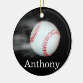 Rauchheiß-Baseball Keramik Ornament (Links)