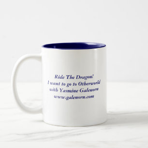 Rauchig: Reiten Sie den Drachen! Zweifarbige Tasse