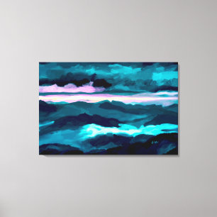 Rauchige Berge Leinwanddruck