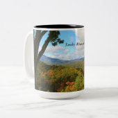 Rauchige Berge Zweifarbige Tasse (Vorderseite Links)