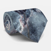 Rauchige blaue MarmorKrawatte 2 Krawatte (Gerollt)
