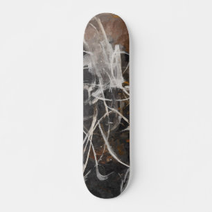 Rauchige Holzkohle-Web-Abstrakt-Skateboard Skateboard