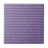 Rauchige Pflaume Glitter Style Horizontale Streife Fliese (Vorderseite)